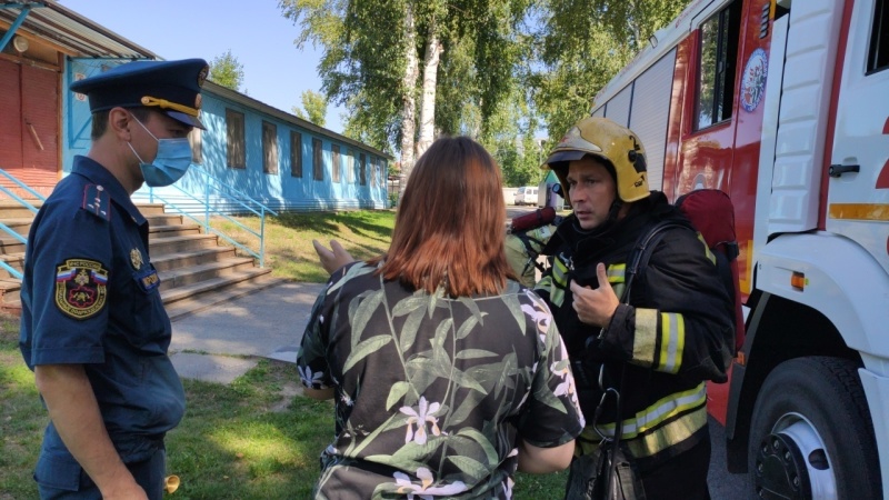 Противопожарная тренировка в «Березке» (29.07.2021)