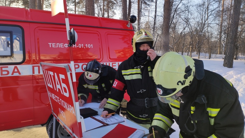 Пожарно-тактическое учение прошло в Северской школе-интернате (20.01.2021)