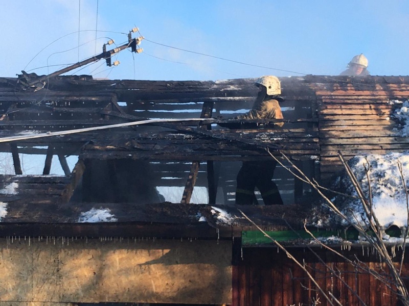 Пожар в жилом доме в пос. Зональная станция Томского района (2 февраля 2021 года)