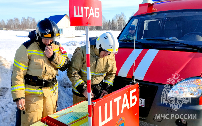 В окрестностях деревни Борики прошли учения по тушению лесного пожара (16.03.2023)